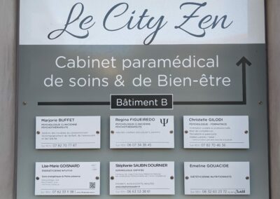 Devanture du bâtiment Le City Zen à Thonon-les-Bains – Les thérapeutes du cabinet paramédical de soins et de bien-être