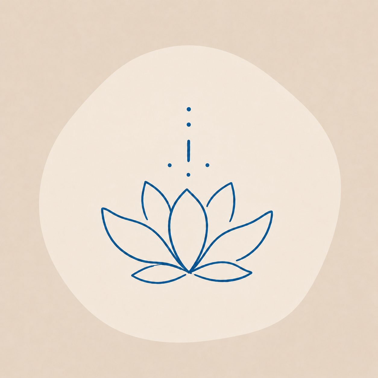 Icône d'une fleur de lotus, symbole de l'apaisement émotionnel et de l'ouverture du cœur.